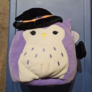 NWT "Holly" Squishmallow Owl Witch Halloween treat bag